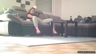 Caught mom masturbating with new dildo - Spying on her secret pleasure