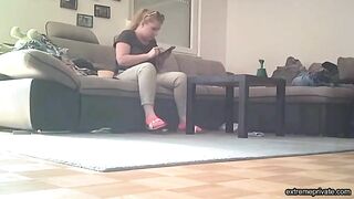 Caught mom masturbating with new dildo - Spying on her secret pleasure