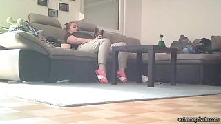 Caught mom masturbating with new dildo - Spying on her secret pleasure