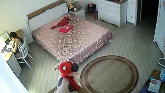 Skinny, Horhy Sister Caught on IPCAM, Hot Hottie Masturbates to Porn