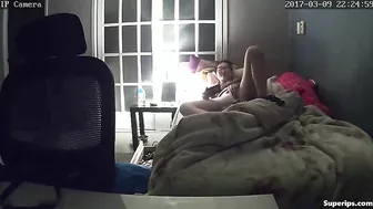 Caught My Wife Masturbating Under Plaid Blanket - A Hottie's Secret Revealed