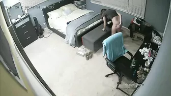 Spy cam in my older sister's room finally caught how she nearly naked having fun
