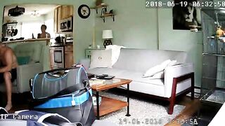 Nude Mom Teases Her Clitor  Until Orgasm On Couch,  Caught On Hidden IP Camera