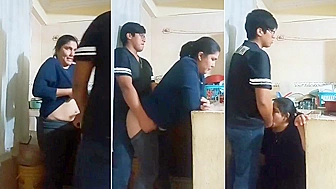 Good mommy knows what her son needs her wet pussy and warm mouth!