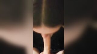 Early in the morning, brother enjoys blowjob from sister