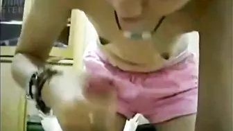Pink shorts daughter is going to stroke cock and be a bad girl in general Pink shorts daughter is going to stroke cock and be a bad girl in general