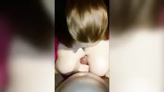 Big boobs redheaded teen is going to let daddy do whatever to her tiddies