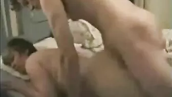 Fat mom is going to get knocked up in a taboo sex session with PRONE SEX