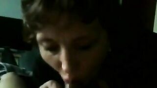 Mommy wants to play with his cock and she is sucking it attentively