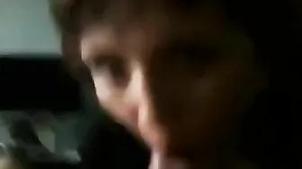 Mommy wants to play with his cock and she is sucking it attentively