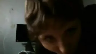 Mommy wants to play with his cock and she is sucking it attentively