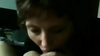 Mommy wants to play with his cock and she is sucking it attentively