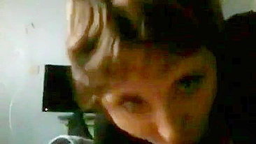 Mommy wants to play with his cock and she is sucking it attentively