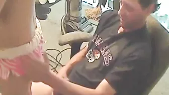 Sexy teen girl is going to enjoy her daddy's fuckstick in a taboo movie