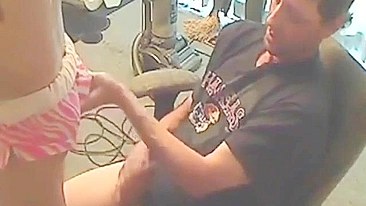 Sexy teen girl is going to enjoy her daddy's fuckstick in a taboo movie