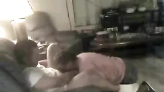 Brunette babe is going to put her lips on that dick to get the guy off