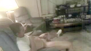 Brunette babe is going to put her lips on that dick to get the guy off