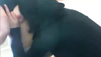 Brunette momma showing what she is capable of in a foot fetish scene