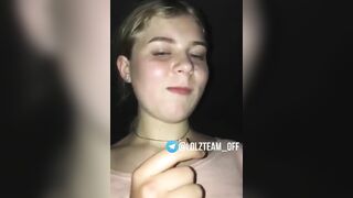 Adorable daughter is enjoying cowgirl pleasures with her big dick father