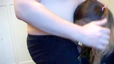 Pigtailed schoolgirl is going to get ravaged by dominant daddy today