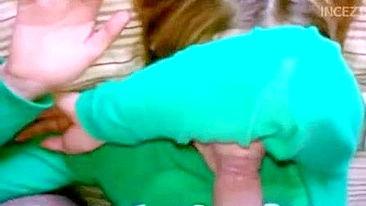 Drunken daughter cannot resist her daddy's hard as fuck boner in POV