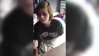 Throbbing, meaty daddy dick is the tastiest thing for a girl like her