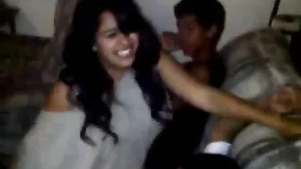 Party fun with a girl who is ready to bounce on his big boner, INCEST STYLE