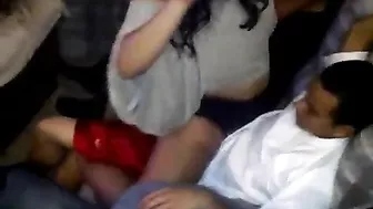 Party fun with a girl who is ready to bounce on his big boner, INCEST STYLE