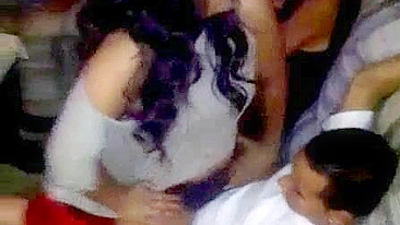 Party fun with a girl who is ready to bounce on his big boner, INCEST STYLE