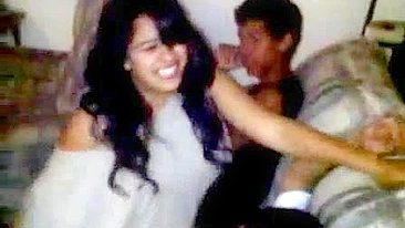 Party fun with a girl who is ready to bounce on his big boner, INCEST STYLE