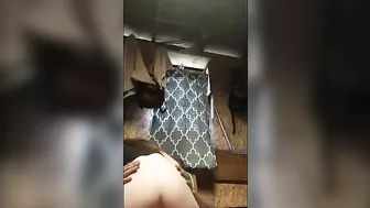 Nothing can stop this horny guy as he pounds her pussy in the garage