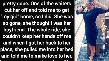 Incest tale showing a horny mom who wants to get fucked by him too