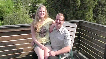 Steamy scene showing a German father who has hots for his kinky daughter