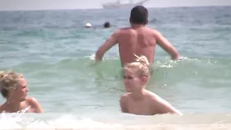 Sister vacation teasing with lots of amazing topless shots on the beach Sister vacation teasing with lots of amazing topless shots on the beach