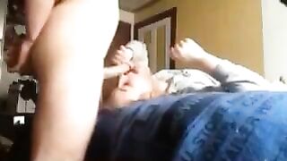 Blonde sister is ready to get slammed by her bro because she is a true hoe