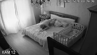 IP cam incest fuck with a really horny chick that enjoys daddy's dick