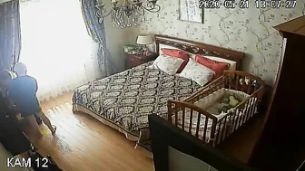 IP cam incest fuck with a really horny chick that enjoys daddy's dick