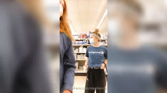 Mommy and daughter teasing in public to make you real happy as well