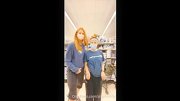 Mommy and daughter teasing in public to make you real happy as well