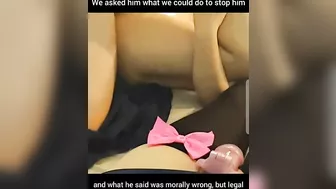 Parent porn showing a good looking hottie fucked by her own taboo son