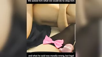 Parent porn showing a good looking hottie fucked by her own taboo son