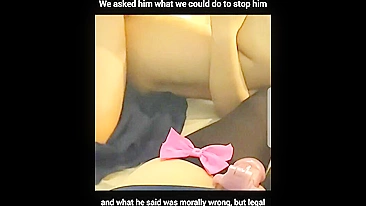 Parent porn showing a good looking hottie fucked by her own taboo son