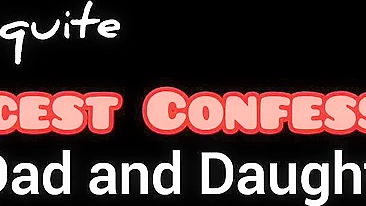 Teenage brunette is happy to get fucked by her own father on a bed