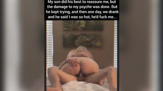 Its sheer fucking size is enough to arouse this BBW mommy on a big bed