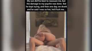 Its sheer fucking size is enough to arouse this BBW mommy on a big bed