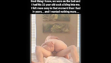 Its sheer fucking size is enough to arouse this BBW mommy on a big bed