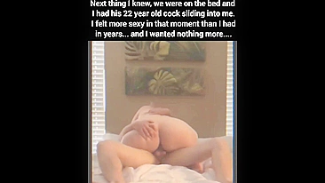 Its sheer fucking size is enough to arouse this BBW mommy on a big bed