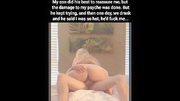 Its sheer fucking size is enough to arouse this BBW mommy on a big bed