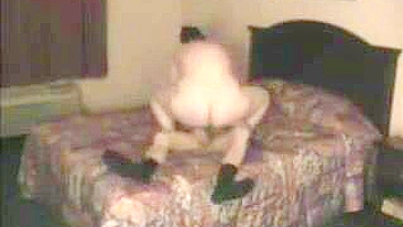 Tubby mommy is going to get doggystyle drilled with passion on a bed