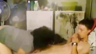 Mommy bouncing on the dick of her own stepson in an incest flick here